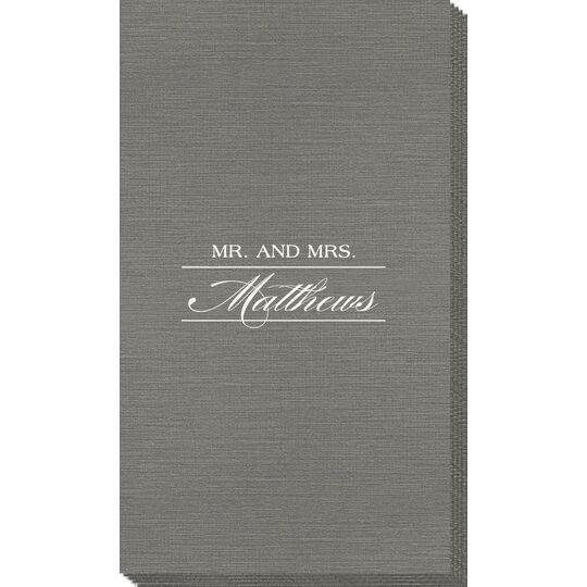 Mr. and Mrs. Bamboo Luxe Guest Towels